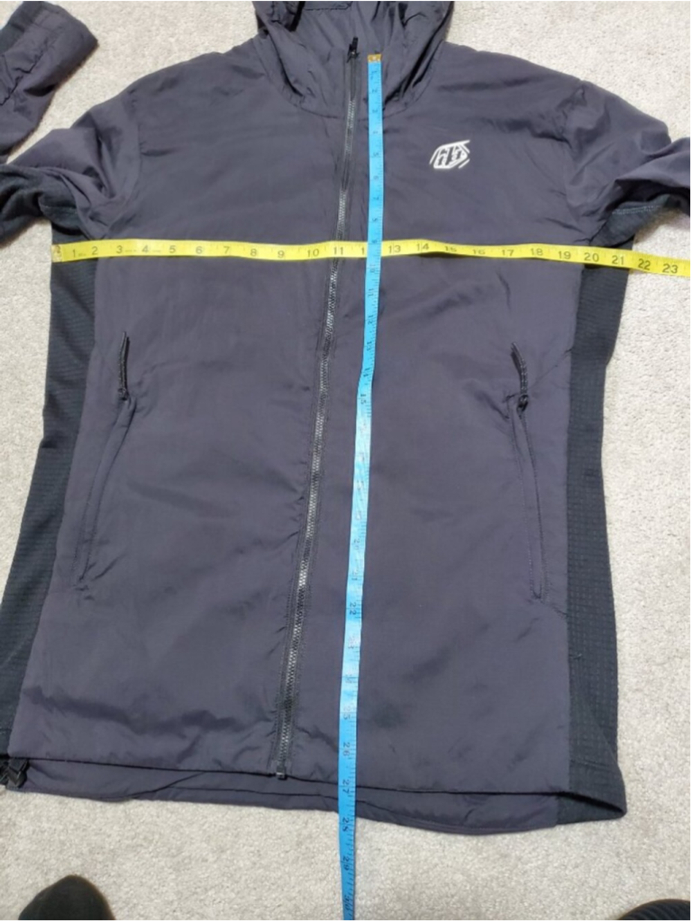 TROY LEE DESIGNS Mathis Hybrid Jacket Mono Carbon Blk Small PrimaLoft MTB Racing - Picture 15 of 16